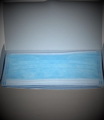 Χειρουργικές Μάσκες 3ply με λάστιχο μιας χρήσης, συσκευασία των 50 τμχ